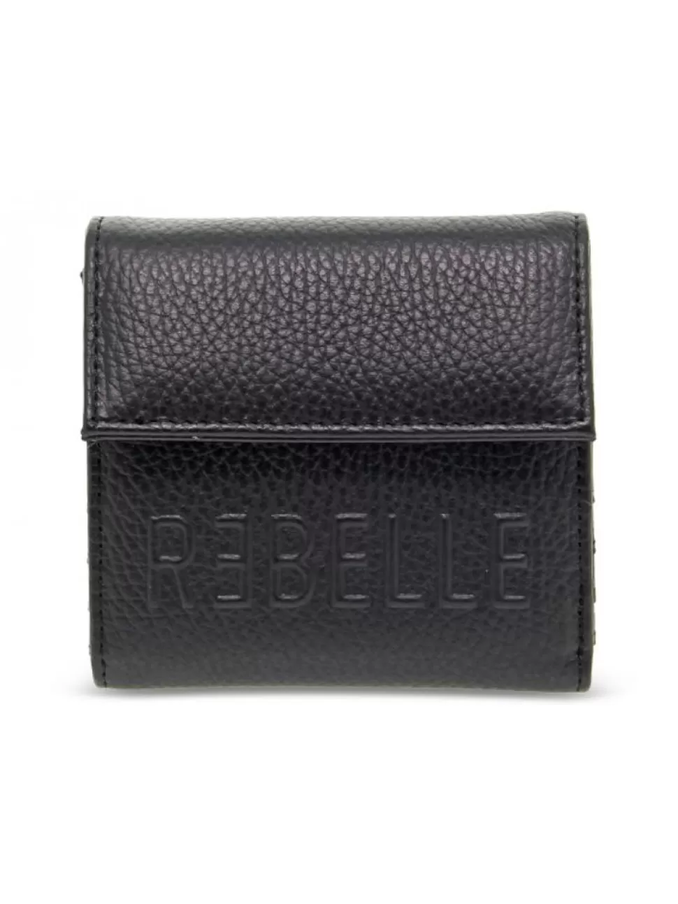 Brieftasche-Rebelle Brieftasche Patta S Dollaro Black Aus Leder Schwarz