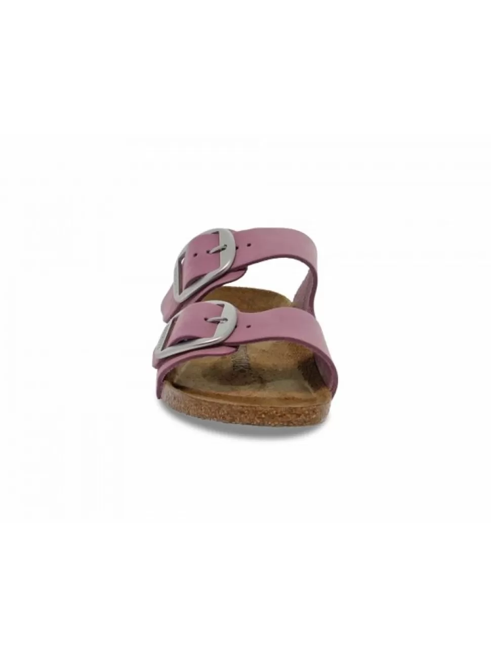 Niedrige Sandale-Birkenstock Flache Sandalen Arizona Big Buckle Aus Nubuk Pink