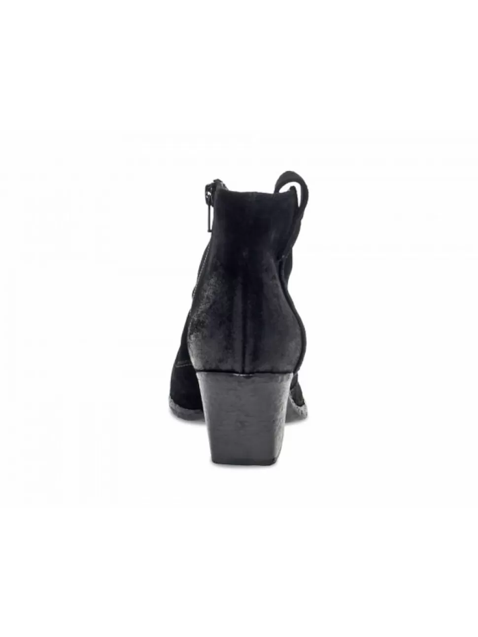 Halbstiefel-Elena Iachi Halbstiefel Mid Wash Aus Velours Schwarz