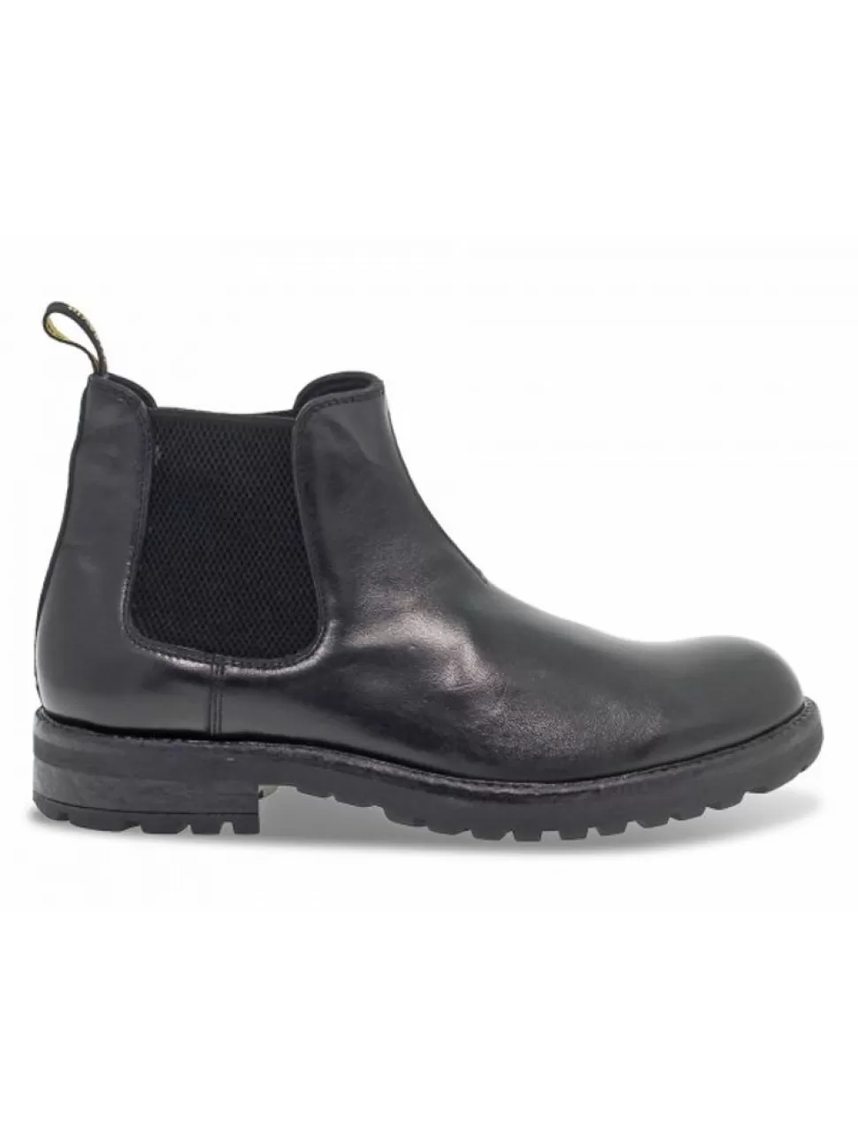 Halbstiefel-Guidi Calzature Halbstiefel Beatles Stile Inglese Aus Leder Schwarz