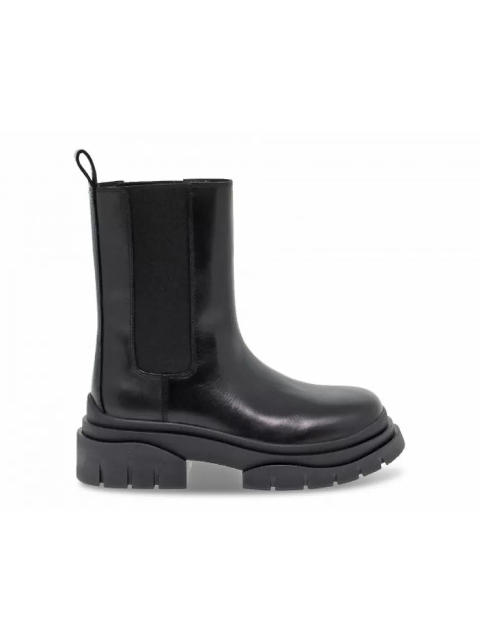 Knochelschuhe-Ash Knochelschuhe Storm High Beatle Aus Leder Schwarz