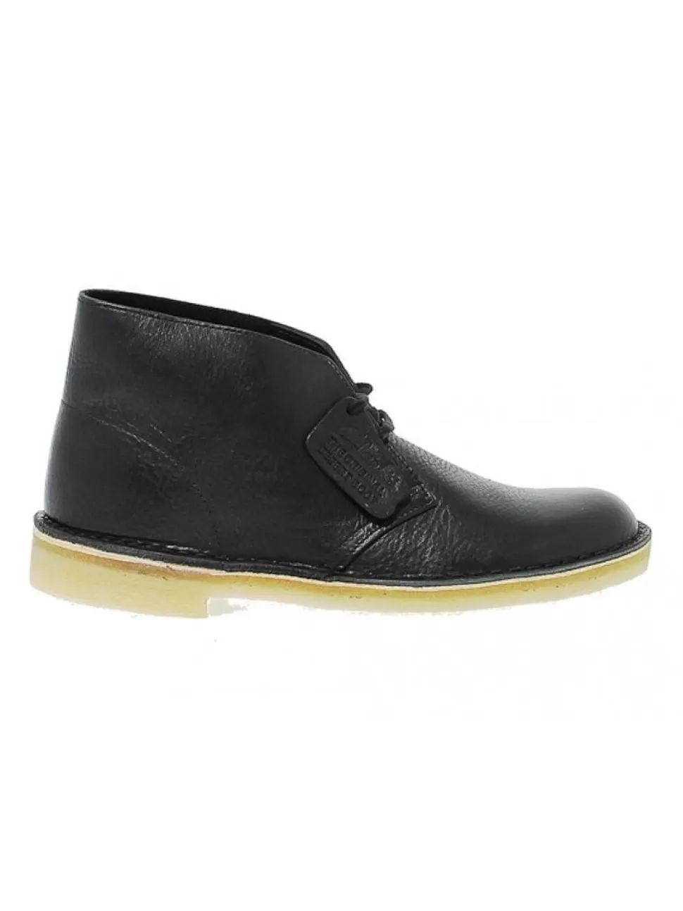 Stiefeletten-Clarks Knochelschuhe Desert Boot Leather Aus Leder Schwarz