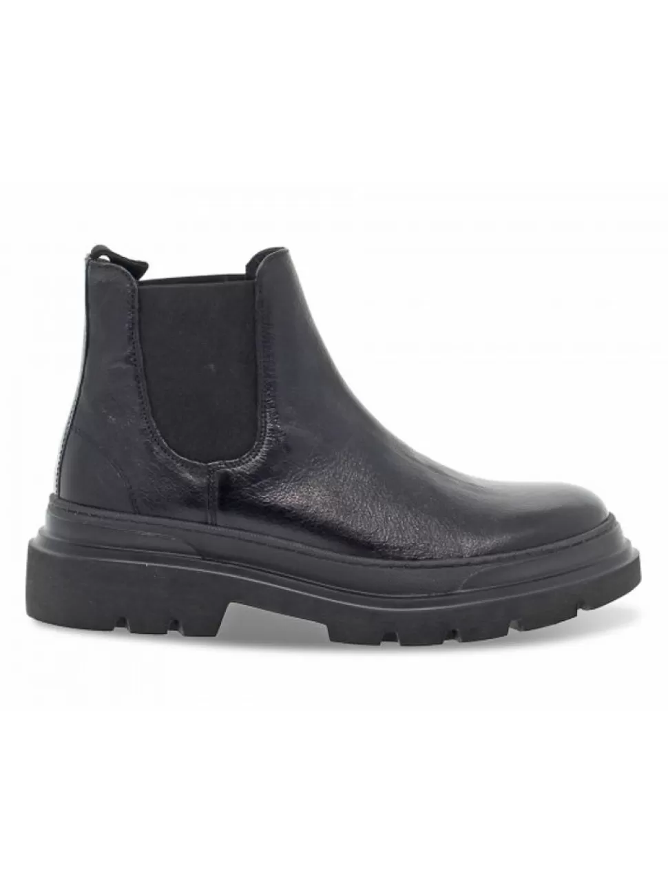 Stiefeletten-Guidi Calzature Knochelschuhe Stile Inglese Aus Leder Schwarz