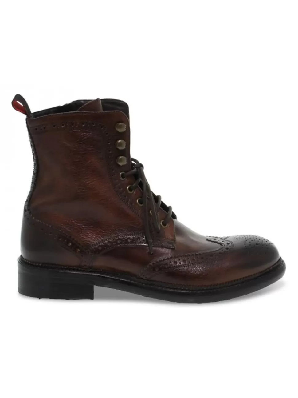 Stiefeletten-Jp David Knochelschuhe Stile Inglese Aus Leder Leder