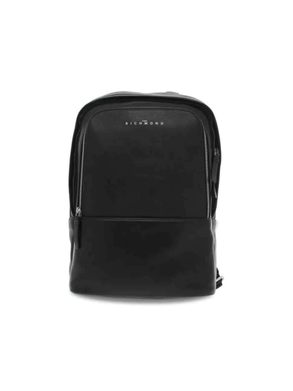 Rucksack-John Richmond Rucksack Backpack Aus Leder Schwarz