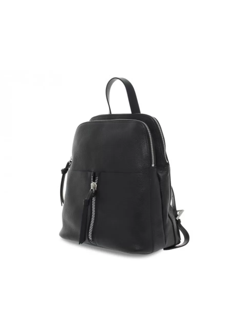 Rucksack-Rebelle Rucksack Diana Backpack Dollaro Aus Leder Schwarz