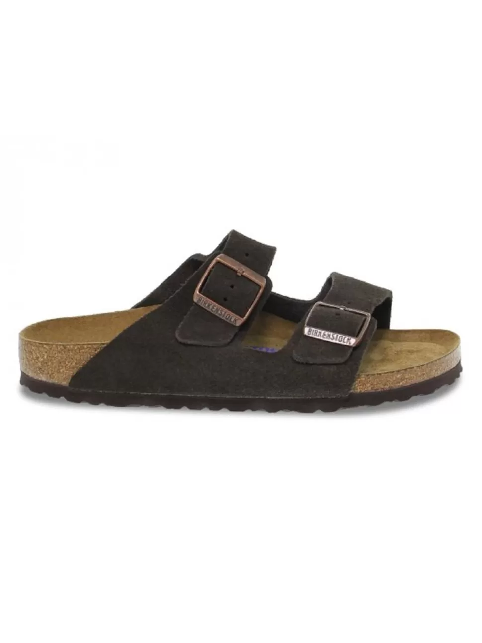 Sandalen-Birkenstock Sandalen Arizona Aus Gamse Dunkelbraun