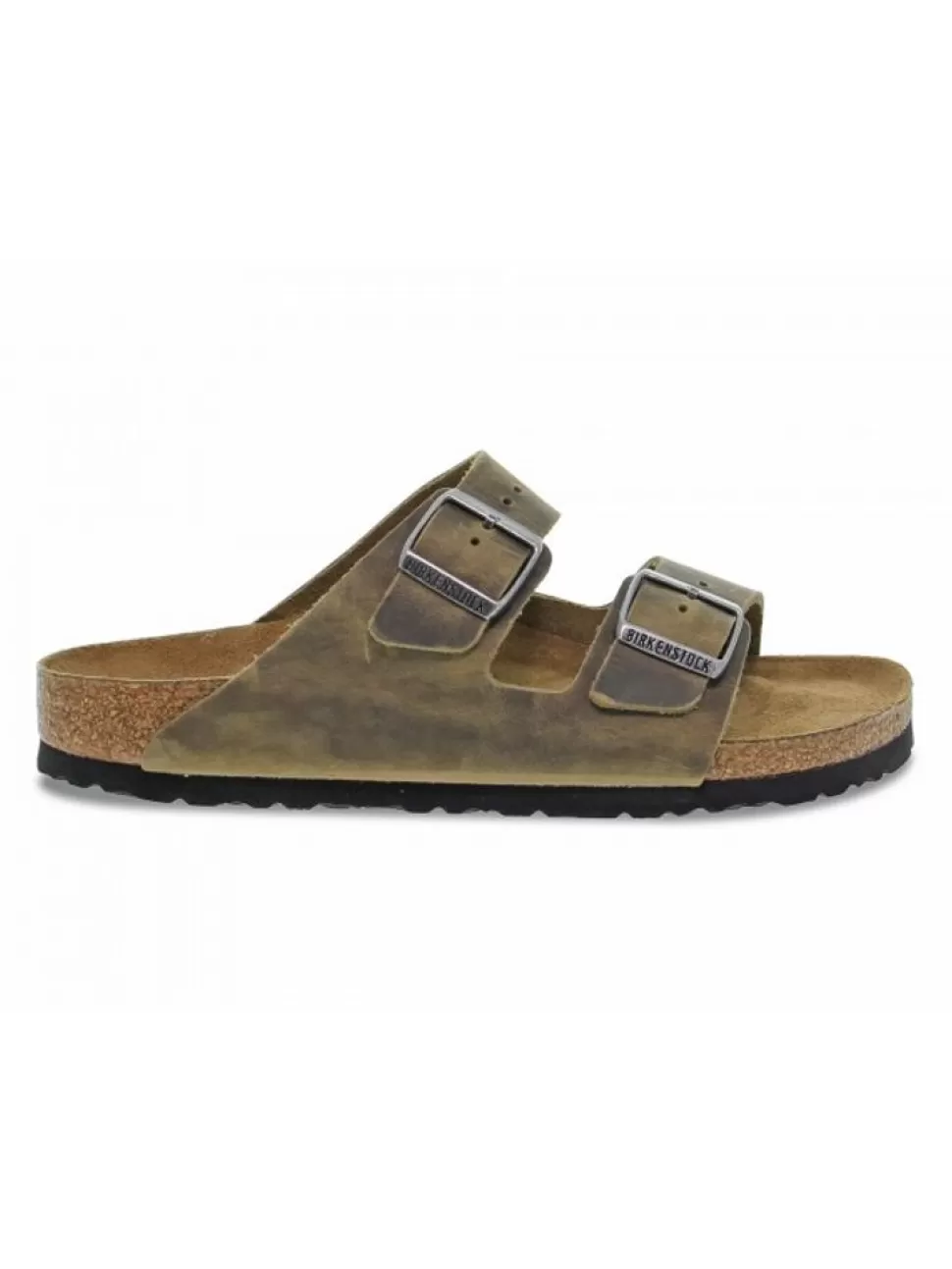 Sandalen-Birkenstock Sandalen Arizona Aus Leder Schlamm