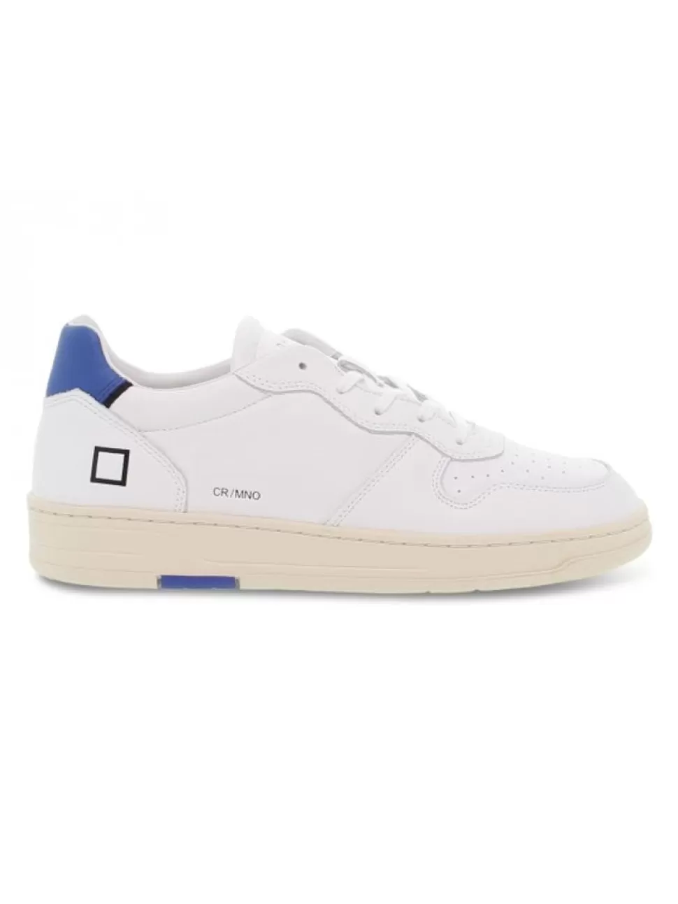 Sneakers-D.A.T.E. Sneaker Court Mono White-Blue Aus Leder Weis