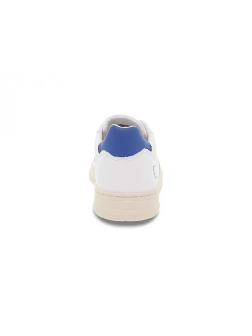 Sneakers-D.A.T.E. Sneaker Court Mono White-Blue Aus Leder Weis