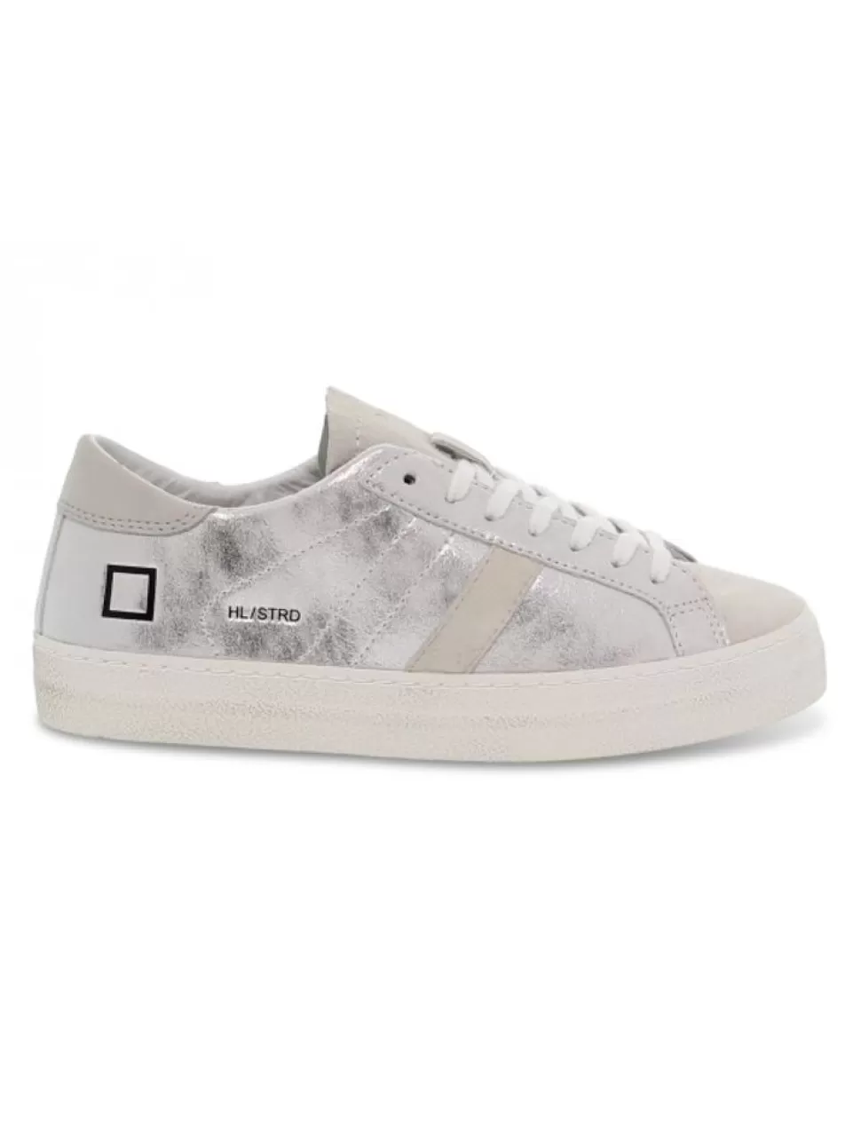 Sneakers-D.A.T.E. Sneaker Hill Low Stardust Silver Aus Laminieren Silber