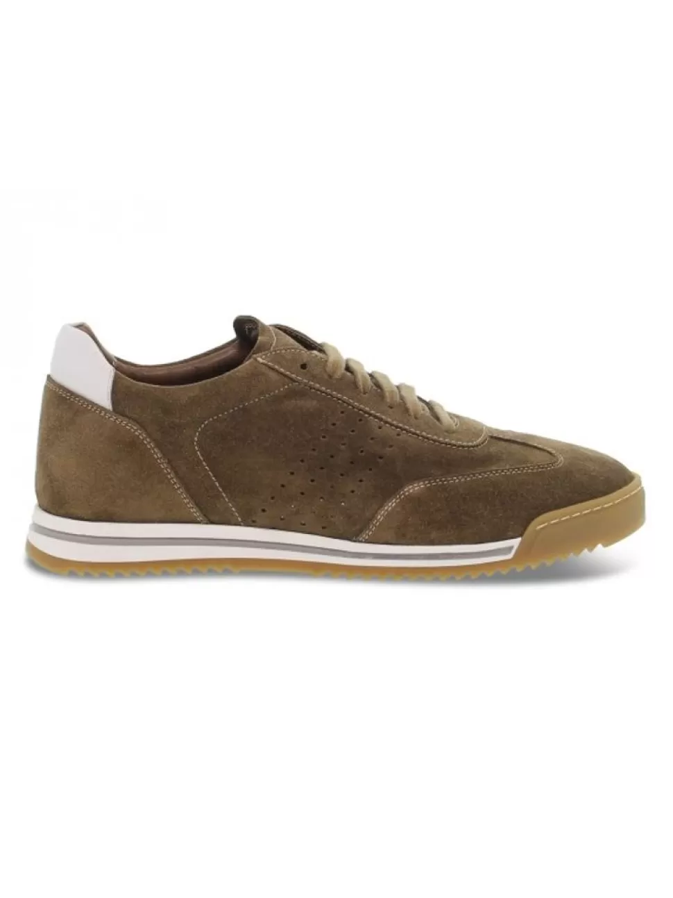 Sneakers-Guidi Calzature Sneaker Testoni Uomo Aus Gamse Tabak