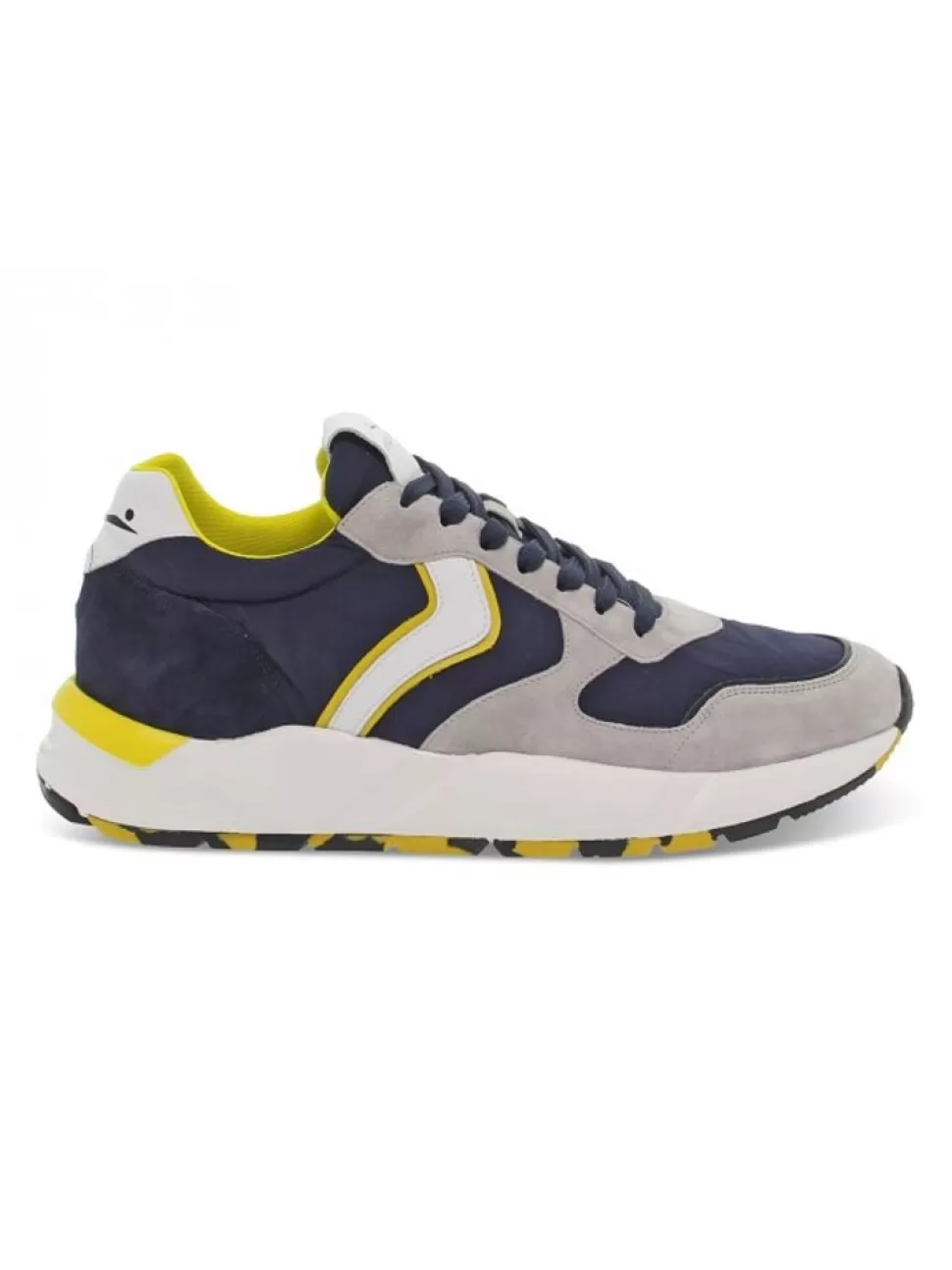 Sneakers-Voile Blanche Sneaker Arpolh Slam Aus Gamse Blau