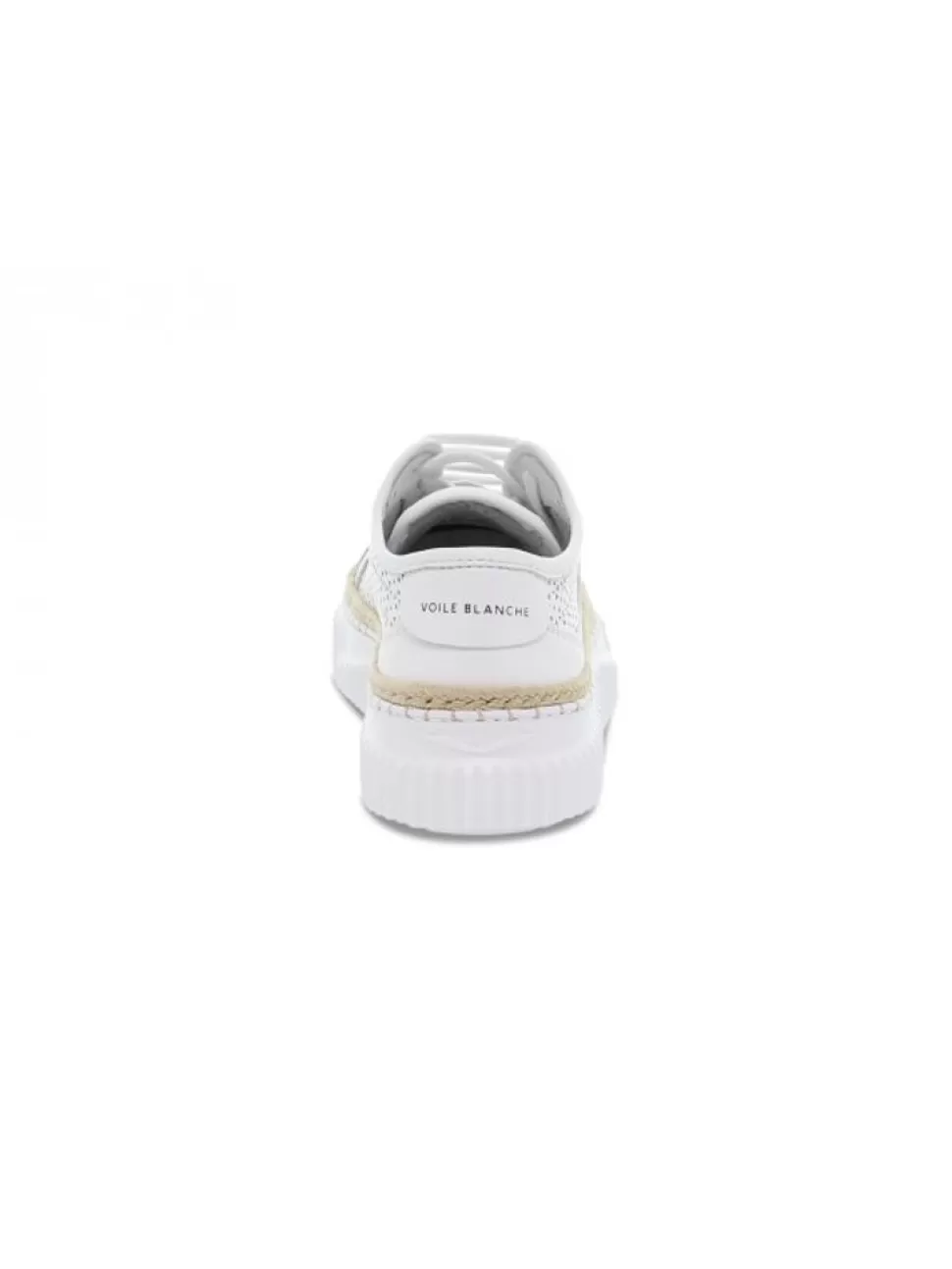 Sneakers-Voile Blanche Sneaker Maiorca Mesh Aus Leder Weis