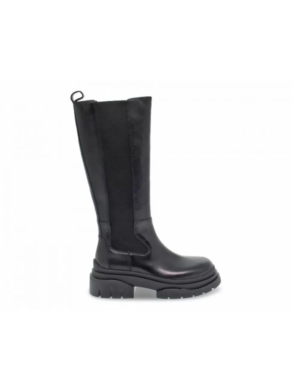 Stiefel-Ash Stiefel Stone Boot Aus Leder Schwarz