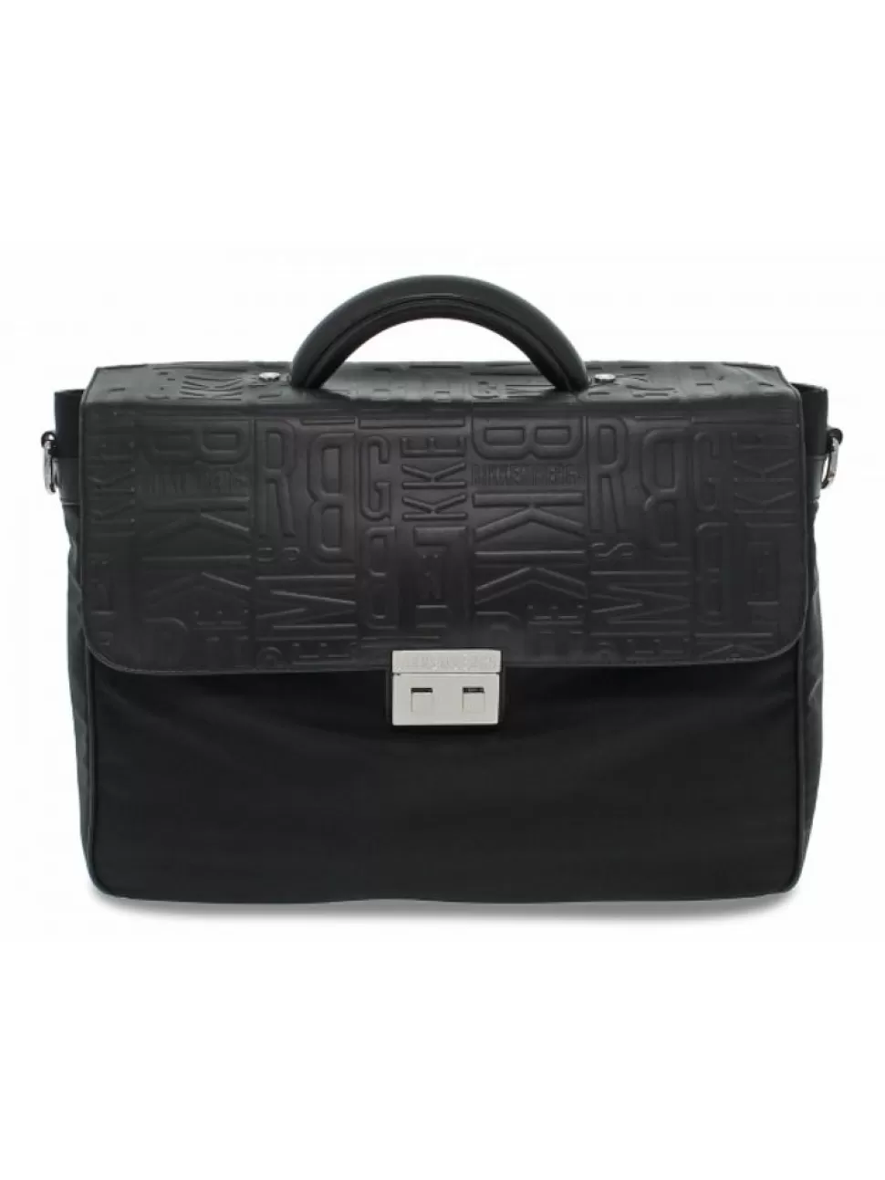 Tasche-Bikkembergs Tasche Brief Case Aus Leder Schwarz